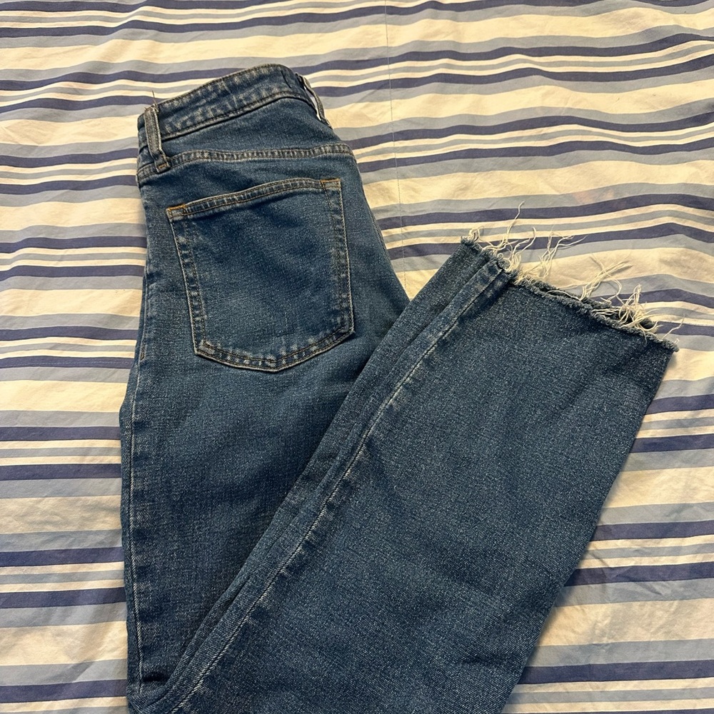 Abercrombie & Fitch Zoe Natural Rise Jeans - Blue - Picture 3 of 4